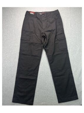 Dickies Flex Active Waist Twill Cargo Work Pant 34x34 Black Straight Leg NWT